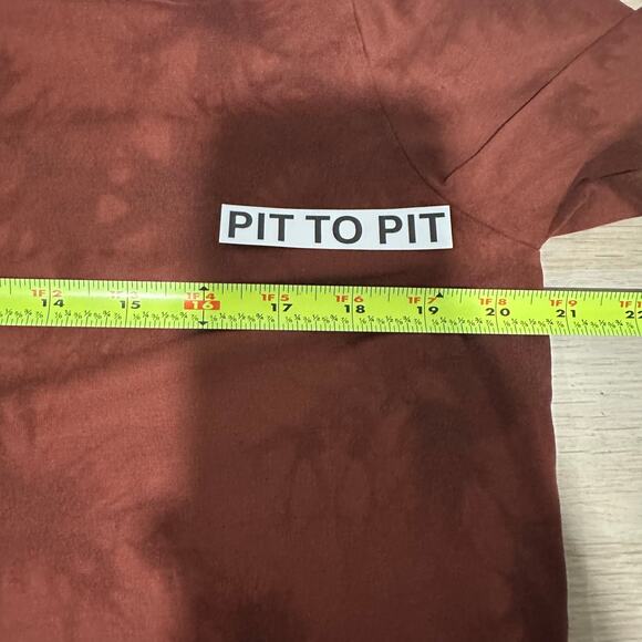 Lululemon Mens The Fundamental Long Sleeve Crew Neck Tee Shirt Orange Tie Dye L - Picture 5 of 6